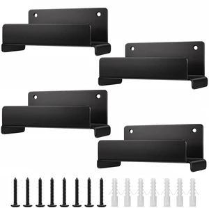 Ladder Hooks for Garage Wall, 4 Pack Heavy Duty Wall Mount Storage Hanger for Ladders, Chairs & Patio Furniture, Fits Step & Extension Ladders, Garage Organization Ladder Hooks for Garage Wall, 4 Pack Heavy Duty Wall Mount Storage Hanger for Ladders, Chairs & Patio Furniture, Fits Step & Extension Ladders, Garage Organization