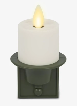 Flameless Candle Nightlight w/Dusk to Dawn Light Dark Auto Sensor, Loden Green Wall Plug Indoor Night LED Light w/Real-Flame Effect Technology, Bathroom Bedroom Hallway, No Remote Needed Flameless Candle Nightlight w/Dusk to Dawn Light Dark Auto Sensor, Loden Green Wall Plug Indoor Night LED Light w/Real-Flame Effect Technology, Bathroom Bedroom Hallway, No Remote Needed