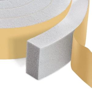 High Density Foam Tape Air Conditioner Window Seal, 2x1 Inch Thick Foam Stripe with Adhesive for Window AC Insulation, Weather Stripping for Doors and Windows Insulation, AC Foam Tape, Gray High Density Foam Tape Air Conditioner Window Seal, 2x1 Inch Thick Foam Stripe with Adhesive for Window AC Insulation, Weather Stripping for Doors and Windows Insulation, AC Foam Tape, Gray