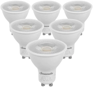 6-Pack GU10 LED Bulb Dimmable Replacement for Track Lighting 3000K Warm White, 500LM, 7W (50W Equivalent) LED Light Bulb for Kitchen, Range Hood, Living Room, Bedroom 6-Pack GU10 LED Bulb Dimmable Replacement for Track Lighting 3000K Warm White, 500LM, 7W (50W Equivalent) LED Light Bulb for Kitchen, Range Hood, Living Room, Bedroom