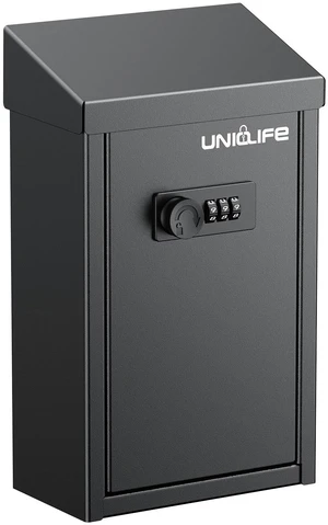 Cash Box with Combination Lock, Wall Mounted Mailbox for Outside Black Code Lock Box, Metal Donation Box with Top Slot, Suggestion Box for Office and Business Cash Box with Combination Lock, Wall Mounted Mailbox for Outside Black Code Lock Box, Metal Donation Box with Top Slot, Suggestion Box for Office and Business