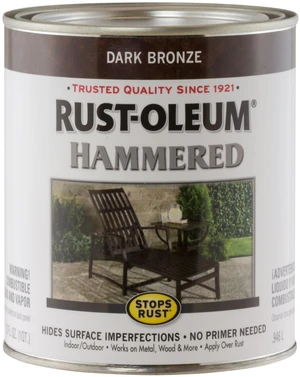 Stops Rust Brush On Enamel Paint, Hammered Dark Bronze Rust and Corrosion Resistant, Indoor and Outdoor Durability, Beautiful Finish on Metal, Wood and More, Quart - Masonry Hammers Stops Rust Brush On Enamel Paint, Hammered Dark Bronze Rust and Corrosion Resistant, Indoor and Outdoor Durability, Beautiful Finish on Metal, Wood and More, Quart - Masonry Hammers