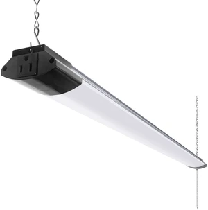 BS84 LED Shop Lights 4FT for Workshop, 84W 10000LM 5000K, 1 Packs 4FT for Garage Basement Workbench, Hanging or Flush Mount, Linkable to 3, with Pull Chain Switch, Aluminum, Frosted Cover BS84 LED Shop Lights 4FT for Workshop, 84W 10000LM 5000K, 1 Packs 4FT for Garage Basement Workbench, Hanging or Flush Mount, Linkable to 3, with Pull Chain Switch, Aluminum, Frosted Cover