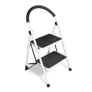 2 Step Ladder, Folding Lightweight Step Stool with Wide Anti-Slip Pedal for Home, Office, Kitchen and Garage, Service Height 18.5 inch, 400 lbs Capacity 2 Step Ladder, Folding Lightweight Step Stool with Wide Anti-Slip Pedal for Home, Office, Kitchen and Garage, Service Height 18.5 inch, 400 lbs Capacity