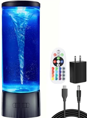 LED Twister Hurricane Lamp - Large LED Sensory Vortex Light for Home Office Decoration, Holiday Birthday Party Gifts LED Twister Hurricane Lamp - Large LED Sensory Vortex Light for Home Office Decoration, Holiday Birthday Party Gifts
