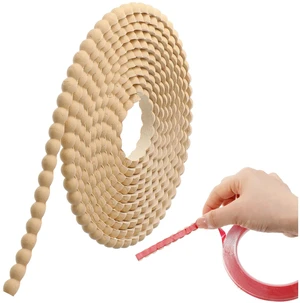 Flexible Bead Molding Trim Peel and Stick Wood 10ft /8 mm Pearl Beads Design for Mirror Frame, Bathroom Backsplash, TV Wall Edge, Ceiling, Cabinet, Foam Material, Easy DIY Flexible Bead Molding Trim Peel and Stick Wood 10ft /8 mm Pearl Beads Design for Mirror Frame, Bathroom Backsplash, TV Wall Edge, Ceiling, Cabinet, Foam Material, Easy DIY