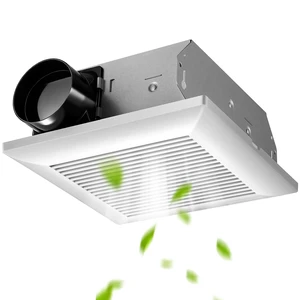 Bathroom Exhaust Fan 80 CFM 0.9 Sones Very Quiet with Metal Housing, Ceiling Mount Ventilation Fan Large Air-flow Capacity, Energy-Saving Household Bath Vent Extractor, White Plastic Grille Bathroom Exhaust Fan 80 CFM 0.9 Sones Very Quiet with Metal Housing, Ceiling Mount Ventilation Fan Large Air-flow Capacity, Energy-Saving Household Bath Vent Extractor, White Plastic Grille