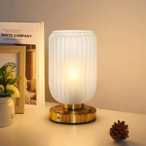 Cordless Table Lamp for Bedroom, Touch Stepless Dimmable 7500mAh Rechargeable Battery, Matte Glass Shade, Brushed Gold Base, Bulb Included, Modern Wireless Lamp for Desk, Living Room Cordless Table Lamp for Bedroom, Touch Stepless Dimmable 7500mAh Rechargeable Battery, Matte Glass Shade, Brushed Gold Base, Bulb Included, Modern Wireless Lamp for Desk, Living Room
