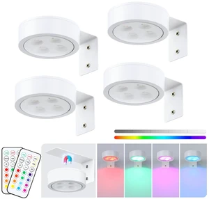 4-Pack Picture Light Battery Operated with Remote,13 Color Dimmable and Timer Painting Light, Art Display Light for Picture Frame Artworking Portrait, Home Wall Decor White Magnetic wall lights 4-Pack Picture Light Battery Operated with Remote,13 Color Dimmable and Timer Painting Light, Art Display Light for Picture Frame Artworking Portrait, Home Wall Decor White Magnetic wall lights