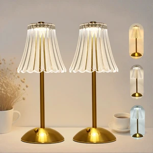 2 Pcs Cordless Rechargeable Table Lamp, Touch Dimming, 3 Color Modes 5000mAh Battery Power, Stepless Dimmable, Crystal Table lamp for Bedroom/Bar/Kitchen/Outdoor/Desk, Home Décor Gift 2 Pcs Cordless Rechargeable Table Lamp, Touch Dimming, 3 Color Modes 5000mAh Battery Power, Stepless Dimmable, Crystal Table lamp for Bedroom/Bar/Kitchen/Outdoor/Desk, Home Décor Gift