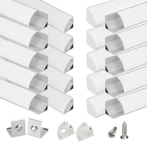 20Pack 3.3FT Silver V-Shape Corner LED Channel Milky Cover V1SW WW Silver LED Channel, Milky Diffuser Cover, 16x16mm V Shape, Corner Lighting, Fits 10mm LED Strips 20Pack 3.3FT Silver V-Shape Corner LED Channel Milky Cover V1SW WW Silver LED Channel, Milky Diffuser Cover, 16x16mm V Shape, Corner Lighting, Fits 10mm LED Strips