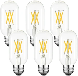 T45 E26 Led Bulb,Light Bulbs 60 watt Soft White,3000K,Dimmable Edison Bulbs,6w=60w light bulbs,600lm,AC120V,ETL,No flicker,E26 Bulbs for Chandeliers,Ceiling Fans,Outdoor Light Bulbs,6Pack T45 E26 Led Bulb,Light Bulbs 60 watt Soft White,3000K,Dimmable Edison Bulbs,6w=60w light bulbs,600lm,AC120V,ETL,No flicker,E26 Bulbs for Chandeliers,Ceiling Fans,Outdoor Light Bulbs,6Pack