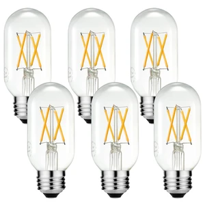 T45 E26 Light Bulb,6w=60w,Soft White Light Bulbs,2700K,Dimmable Led Edison Bulb,600lm,AC120V,ETL,Incandescent Light Bulbs 60 watt for Chandelier,Ceiling Fan bulbs,Bathroom,Vanity,Desk,6Pack T45 E26 Light Bulb,6w=60w,Soft White Light Bulbs,2700K,Dimmable Led Edison Bulb,600lm,AC120V,ETL,Incandescent Light Bulbs 60 watt for Chandelier,Ceiling Fan bulbs,Bathroom,Vanity,Desk,6Pack