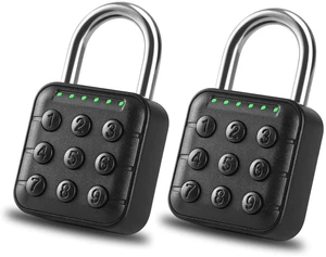 Combination Lock for Locker - 6-Digit Combo Lock Waterproof Smart Padlock for School Gym Lockers, Gates, Fence and Storage Unit (Black-2 Pack) Combination Lock for Locker - 6-Digit Combo Lock Waterproof Smart Padlock for School Gym Lockers, Gates, Fence and Storage Unit (Black-2 Pack)