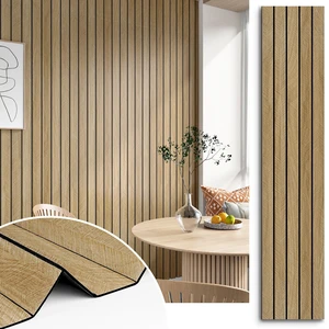 Brown 3D Wood Slat Panels for Walls Acoustic Slat Wall Paneling Peel and Stick Wood Panels Self Adhesive Textured Wooden Slats Wallpaper for Bedroom Living Room Ceilings 23.6" x 118" Brown 3D Wood Slat Panels for Walls Acoustic Slat Wall Paneling Peel and Stick Wood Panels Self Adhesive Textured Wooden Slats Wallpaper for Bedroom Living Room Ceilings 23.6" x 118"