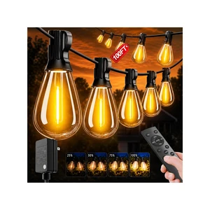 100FT LED Outdoor String Lighats with Remote Waterproof Patio Lights with Shatterproof S11 Bulbs, Dimmable Outside Hanging Light Connectable for Porch Backyard Yard Garden Decor 2700K 100FT LED Outdoor String Lighats with Remote Waterproof Patio Lights with Shatterproof S11 Bulbs, Dimmable Outside Hanging Light Connectable for Porch Backyard Yard Garden Decor 2700K