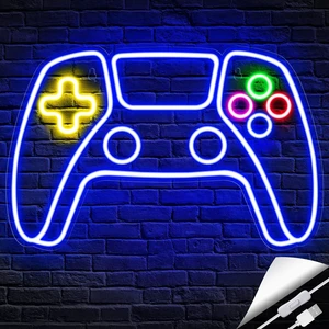 Gamer Neon Sign, Neon Controller Sign for Gaming Room Decor - Gaming Neon Sign for Teen Boys Room Decor - Best Gamer Gifts for Teenage Boys, Kids Gamer Neon Sign, Neon Controller Sign for Gaming Room Decor - Gaming Neon Sign for Teen Boys Room Decor - Best Gamer Gifts for Teenage Boys, Kids