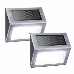 White Solar Lights for Deck Step Fence Post, SST Housing, 2 Pack white non-glare LED lamp, sturdy stainless steel casing, for deck, step, fence, pathway, Rainproof, Automatic ON/OFF White Solar Lights for Deck Step Fence Post, SST Housing, 2 Pack white non-glare LED lamp, sturdy stainless steel casing, for deck, step, fence, pathway, Rainproof, Automatic ON/OFF