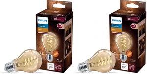 LED Vintage Flicker-Free Amber Spiral A19, Dimmable, Eyecomfort Technology, 400 Lumen, Amber Light(2000K), 6.5W:60W, Title 20 Certified, E26 Base, 2-Pack (565796) LED Vintage Flicker-Free Amber Spiral A19, Dimmable, Eyecomfort Technology, 400 Lumen, Amber Light(2000K), 6.5W:60W, Title 20 Certified, E26 Base, 2-Pack (565796)