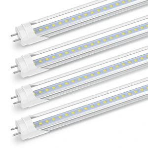 2FT LED Tube Light, T8 T10 T12 Type B LED Light Bulb, 10W(24W Equiv.), 5000K Daylight, 1120LM, 24 Inch F20T12 Fluorescent Replacement, Remove Ballast, Double-Ended Power, Clear Cover, 4 Pack 2FT LED Tube Light, T8 T10 T12 Type B LED Light Bulb, 10W(24W Equiv.), 5000K Daylight, 1120LM, 24 Inch F20T12 Fluorescent Replacement, Remove Ballast, Double-Ended Power, Clear Cover, 4 Pack