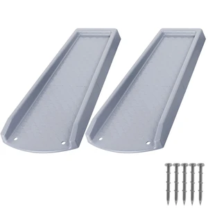 Rain Gutter Downspout Splash Block, Gutter Downspout Extensions for Water Drainage, 24" Gutter Splash Guards Downspout Extender, Fixable Down spout Drain Trays with PE Nails(2 Pack, Gray) Rain Gutter Downspout Splash Block, Gutter Downspout Extensions for Water Drainage, 24" Gutter Splash Guards Downspout Extender, Fixable Down spout Drain Trays with PE Nails(2 Pack, Gray)