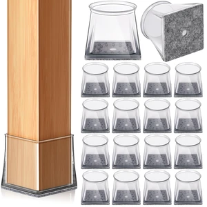 32 PCS Square Chair Leg Floor Protectors (XL Fits: 1-1/2" to 1-7/8") Chair Leg Caps with Felt, Protect Hardwood Floors from Scratches, Reduce Noise, Glide Smoothly, and Easy to Install 32 PCS Square Chair Leg Floor Protectors (XL Fits: 1-1/2" to 1-7/8") Chair Leg Caps with Felt, Protect Hardwood Floors from Scratches, Reduce Noise, Glide Smoothly, and Easy to Install