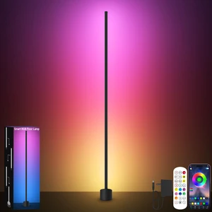 Corner Floor Lamp, RGBICW LED Corner Lamp with 16 Million DIY Colors, Music Sync, 68+ Scenes, Smart App & Remote Control, Ambience Lighting for Bedroom Living Room Gaming Room Corner Floor Lamp, RGBICW LED Corner Lamp with 16 Million DIY Colors, Music Sync, 68+ Scenes, Smart App & Remote Control, Ambience Lighting for Bedroom Living Room Gaming Room