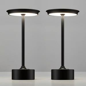 Rechargeable Table Lamps Set of 2, Black Cordless Portable Desk Lamp 4000mAh Battery, Stepless Dimming & 3 Color 2700K-6000K, LED Lamp for Bedroom, Living Room, Restaurant, Outdoor, Night Light Rechargeable Table Lamps Set of 2, Black Cordless Portable Desk Lamp 4000mAh Battery, Stepless Dimming & 3 Color 2700K-6000K, LED Lamp for Bedroom, Living Room, Restaurant, Outdoor, Night Light