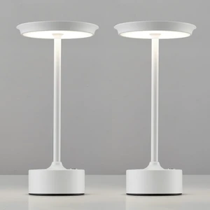 Rechargeable Table Lamps Set of 2, White Cordless Portable Desk Lamp 4000mAh Battery, Stepless Dimming & 3 Color 2700K-6000K, LED Lamp for Bedroom, Living Room, Restaurant, Outdoor, Night Light Rechargeable Table Lamps Set of 2, White Cordless Portable Desk Lamp 4000mAh Battery, Stepless Dimming & 3 Color 2700K-6000K, LED Lamp for Bedroom, Living Room, Restaurant, Outdoor, Night Light