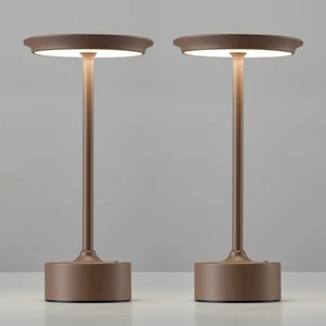 Rechargeable Table Lamps Set of 2, Brown Cordless Portable Desk Lamp 4000mAh Battery, Stepless Dimming & 3 Color 2700K-6000K, LED Lamp for Bedroom, Living Room, Restaurant, Outdoor, Night Light Rechargeable Table Lamps Set of 2, Brown Cordless Portable Desk Lamp 4000mAh Battery, Stepless Dimming & 3 Color 2700K-6000K, LED Lamp for Bedroom, Living Room, Restaurant, Outdoor, Night Light