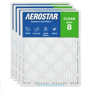 Air Filter 16 1/2 x 21 1/2 x 1 MERV 8 Furnace Filter, 4 Pack AC Filter & HVAC, Actual Size (16 1/2 x 21 1/2 x 3/4), MPR 600/FPR 5, For Dust, Pollen, Pet Dander & Lint Air Filter 16 1/2 x 21 1/2 x 1 MERV 8 Furnace Filter, 4 Pack AC Filter & HVAC, Actual Size (16 1/2 x 21 1/2 x 3/4), MPR 600/FPR 5, For Dust, Pollen, Pet Dander & Lint
