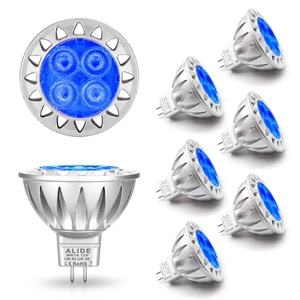 MR16 GU5.3 Blue Led Bulbs 12v Low Voltage for Landscape Pool Lighting 20W 35W 50W Equivl,MR16 Blue Bulb Spotlights for Outdoor Flood Yard Garden Tree Step Lighting,Not Dimmable,38 Deg,6 Pack MR16 GU5.3 Blue Led Bulbs 12v Low Voltage for Landscape Pool Lighting 20W 35W 50W Equivl,MR16 Blue Bulb Spotlights for Outdoor Flood Yard Garden Tree Step Lighting,Not Dimmable,38 Deg,6 Pack