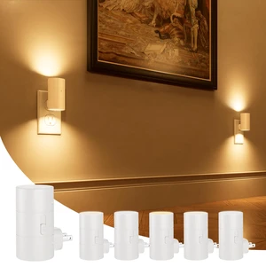 Night Lights Plug into Wall, Dimmable with 3 Color Modes & Auto On/Off Sensor, Ultra-Slim Nightlight for Hallway, Bathroom, Bedroom, Nursery, Kitchen (6 Pack, White) Night Lights Plug into Wall, Dimmable with 3 Color Modes & Auto On/Off Sensor, Ultra-Slim Nightlight for Hallway, Bathroom, Bedroom, Nursery, Kitchen (6 Pack, White)