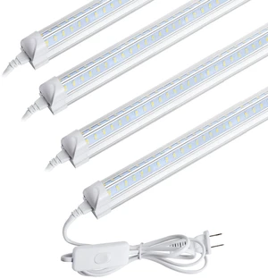 Led Shop Light, Led Garage Light,2FT 25W 6500K Daylight 3200LM Linkable Clear Cover Integrated V-Shape for Shop Under Cabinet Office General Lighting,Cool White(4-Pack) Led Shop Light, Led Garage Light,2FT 25W 6500K Daylight 3200LM Linkable Clear Cover Integrated V-Shape for Shop Under Cabinet Office General Lighting,Cool White(4-Pack)