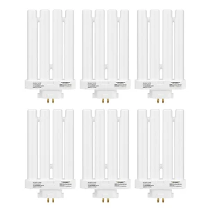 Led FML27 27-Watt Compact Fluorescent Light Bulbs, 6 Pack 6500K, Quad Tubes, 4-Pin GX10q-4 Base, for Fixtures, Offices, Residential and Commercial Lighting Led FML27 27-Watt Compact Fluorescent Light Bulbs, 6 Pack 6500K, Quad Tubes, 4-Pin GX10q-4 Base, for Fixtures, Offices, Residential and Commercial Lighting