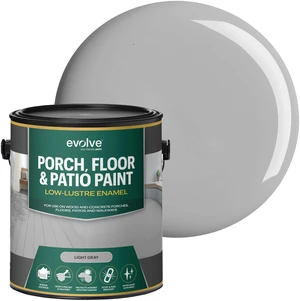 Porch & Floor Paint (Light Gray) 1-Gallon Durable, Scratch-Resistant, Multi-Surface Interior & Exterior Floor Coating, Low VOC, Fade & Weather Resistant Porch & Floor Paint (Light Gray) 1-Gallon Durable, Scratch-Resistant, Multi-Surface Interior & Exterior Floor Coating, Low VOC, Fade & Weather Resistant