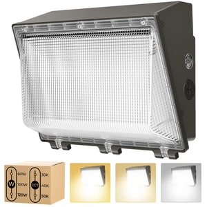 120W LED Wall Pack Light, 3CCT 16800LM, Dusk to Dawn Sensor, 1 Pack 100-277Vac,120W/100W/60W Switchable, UL Listed, IP65 Waterproof, Outdoor Security Flood Lighting for Parking Lot, Warehouses 120W LED Wall Pack Light, 3CCT 16800LM, Dusk to Dawn Sensor, 1 Pack 100-277Vac,120W/100W/60W Switchable, UL Listed, IP65 Waterproof, Outdoor Security Flood Lighting for Parking Lot, Warehouses
