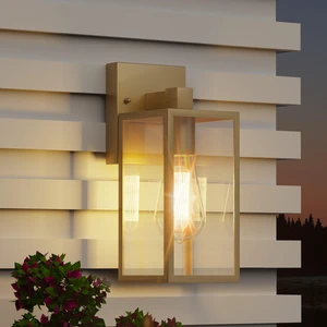 Outdoor Exterior Lighting Fixture for House, Waterproof Front Porch Lights 10.65inch, Anti-Rust Metal Frame, Tempered Glass, E26 Base, Waterproof, Easy Install, Wall Sconce for Patio, Garage, Entryway Outdoor Exterior Lighting Fixture for House, Waterproof Front Porch Lights 10.65inch, Anti-Rust Metal Frame, Tempered Glass, E26 Base, Waterproof, Easy Install, Wall Sconce for Patio, Garage, Entryway