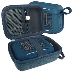 Silicone Cover and Hard Carrying Case for JBL Go 5 Bluetooth Speaker Protective Cases for Go 5 Speaker Accessories, Scratch-Resistant and Drop-Proof Cover (Blue) Silicone Cover and Hard Carrying Case for JBL Go 5 Bluetooth Speaker Protective Cases for Go 5 Speaker Accessories, Scratch-Resistant and Drop-Proof Cover (Blue)