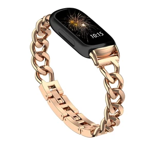 Metal Chain Band Compatible with Fitbit Inspire 3 Bands, Adjustable Stainless Steel Straps Replacement for Fitbit Inspire 3 Bands for Women Men Metal Chain Band Compatible with Fitbit Inspire 3 Bands, Adjustable Stainless Steel Straps Replacement for Fitbit Inspire 3 Bands for Women Men