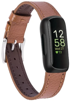 Genuine Leather Bands Compatible with Fitbit Inspire 3/Inspire 2/Inspire HR/Inspire, Classic Replacement Strap Wristband with Quick Release Women Men Genuine Leather Bands Compatible with Fitbit Inspire 3/Inspire 2/Inspire HR/Inspire, Classic Replacement Strap Wristband with Quick Release Women Men