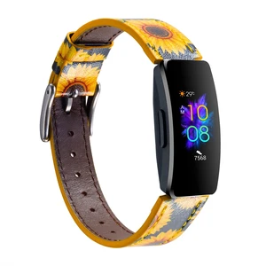 Genuine Leather Bands Compatible with Fitbit Inspire 3/Inspire 2/Inspire HR/Inspire,Soft Sport Straps Adjustable Replacement Wristbands for Women Men 04 Genuine Leather Bands Compatible with Fitbit Inspire 3/Inspire 2/Inspire HR/Inspire,Soft Sport Straps Adjustable Replacement Wristbands for Women Men 04