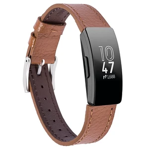 Genuine Leather Bands Compatible with Fitbit Inspire 3/Inspire 2/Inspire HR/Inspire,Soft Sport Straps Adjustable Replacement Wristbands for Women Men 02 Genuine Leather Bands Compatible with Fitbit Inspire 3/Inspire 2/Inspire HR/Inspire,Soft Sport Straps Adjustable Replacement Wristbands for Women Men 02