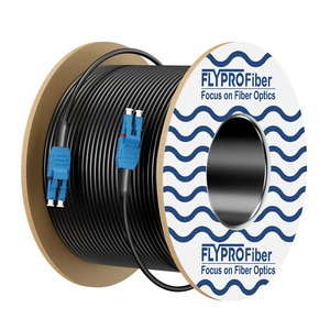 Single Mode LC to LC Outdoor Armored Fiber Patch Cable 50m 164ft, OD-5mm, 9/125m SMF, Uniboot,10G/40G/100Gb, Direct Burial, For Data Center Long-Distance Use, LSZH Single Mode LC to LC Outdoor Armored Fiber Patch Cable 50m 164ft, OD-5mm, 9/125m SMF, Uniboot,10G/40G/100Gb, Direct Burial, For Data Center Long-Distance Use, LSZH