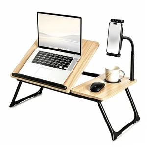 Foldable Lap Desk for Bed and Sofa, Portable Laptop Desk with Gooseneck Phone Stand, Cup Holder & Mouse Pad Extension, Extra Large Bed Desk Tray fits up to 17" Laptops (Natural) Foldable Lap Desk for Bed and Sofa, Portable Laptop Desk with Gooseneck Phone Stand, Cup Holder & Mouse Pad Extension, Extra Large Bed Desk Tray fits up to 17" Laptops (Natural)