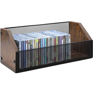 CD Storage Rack Holds 38 Full/76 Slim CDs Desktop/Closet CD/DVD Rack, Space-saving, Holds Game Cases/Papers/Cards, Sturdy Metal, Compact CD Storage Rack Holds 38 Full/76 Slim CDs Desktop/Closet CD/DVD Rack, Space-saving, Holds Game Cases/Papers/Cards, Sturdy Metal, Compact