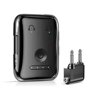Premium Bluetooth 5.4 Airplane Audio Adapter, 30Hrs Playtime, aptX Adaptive & HD Audio Transmitter for AirPods/Bose, Supports 2 Headphones for Travel Flight & TV Premium Bluetooth 5.4 Airplane Audio Adapter, 30Hrs Playtime, aptX Adaptive & HD Audio Transmitter for AirPods/Bose, Supports 2 Headphones for Travel Flight & TV