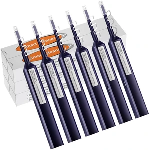 6PCS LC Fiber Cleaning Pen, LC One Click Cleaner, LC/MU 1.25mm Ferrule 800+ Cleans, One-Push Fiber Cleaner Tool for LC/UPC & LC/APC Optical Connectors, Extendable Probe for Endface Cleaning 6PCS LC Fiber Cleaning Pen, LC One Click Cleaner, LC/MU 1.25mm Ferrule 800+ Cleans, One-Push Fiber Cleaner Tool for LC/UPC & LC/APC Optical Connectors, Extendable Probe for Endface Cleaning
