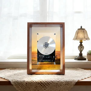 Retro Music Photo Frame CD Player, WallMount & Desktop 2Way Installation, Requires External Speakers, Digital Screen with Remote Control, Excludes Discs, Perfect Holiday Present Retro Music Photo Frame CD Player, WallMount & Desktop 2Way Installation, Requires External Speakers, Digital Screen with Remote Control, Excludes Discs, Perfect Holiday Present