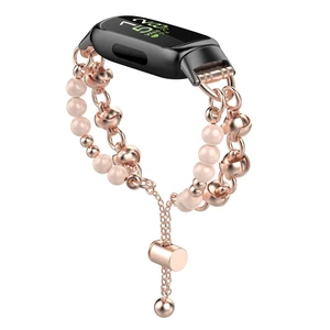 Beaded Bracelet Compatible with Fitbit Inspire 3 Band/Inspire 2 Band, Fashion Handmade Dressy Jewelry Strap Replacement for Fitbit Inspire 3 Bands for Women Men Beaded Bracelet Compatible with Fitbit Inspire 3 Band/Inspire 2 Band, Fashion Handmade Dressy Jewelry Strap Replacement for Fitbit Inspire 3 Bands for Women Men